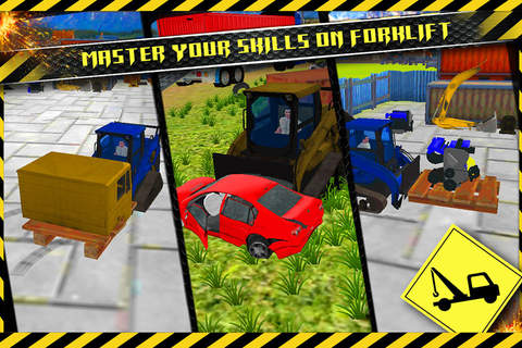 Junk Yard Tow Truck Cars Transport:Forklift Simula - náhled