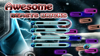 Awesome Beasts Bricks - Ball Blast Action Break Out Game screenshot 1