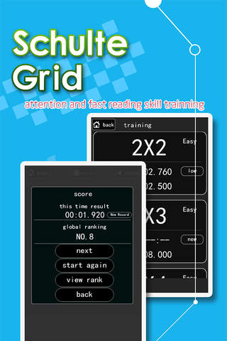 Schulte Grid -attention and fast reading skill tra - náhled