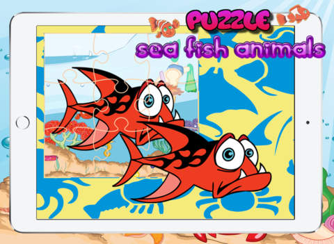Toddler Sea Fish Jigsaw Puzzle Activity Educationa - náhled