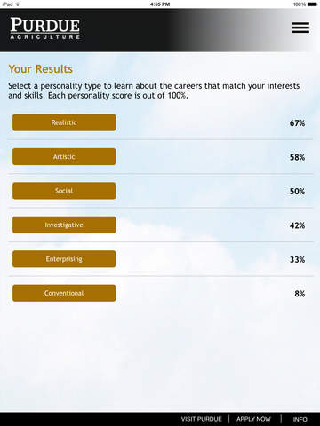 CareerFinder iPad Version - náhled