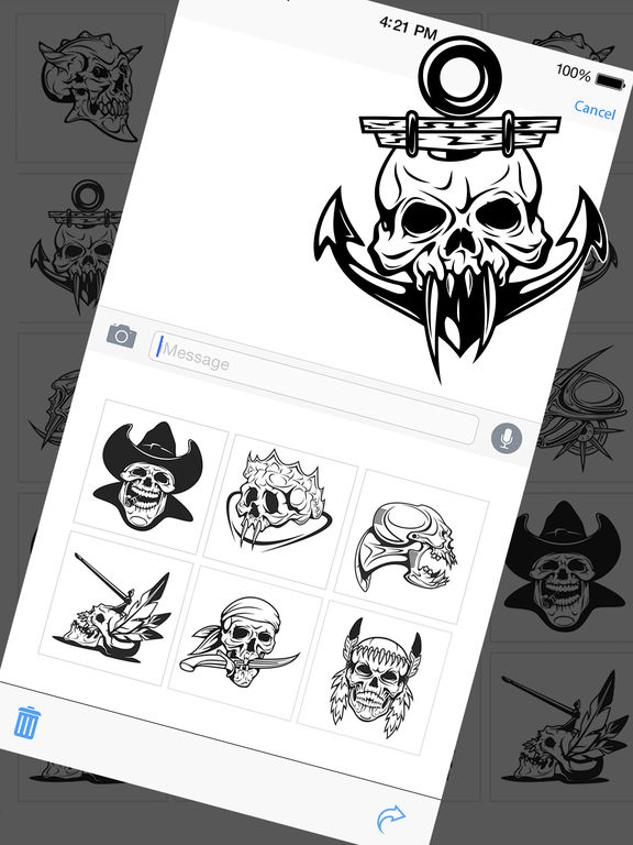 Pirate Skulls Stickers 2017 screenshot 6