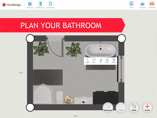 3D Bathroom for IKEA: Room Plan & Interior Design screenshot 4