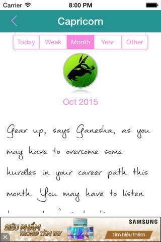 Daily, Weekly, Monthly and Yearly HoroScope - náhled