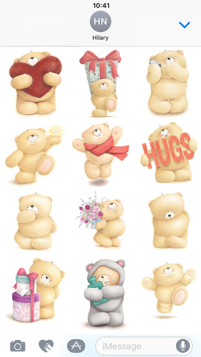 Friends Forever Hug Sticker by Millie and Lou for iOS & Android