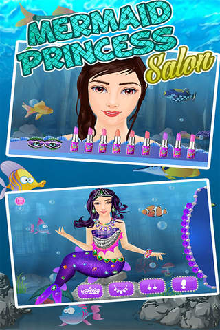 Little Underwater Mermaid Ocean Queen Spa Makeup D - náhled