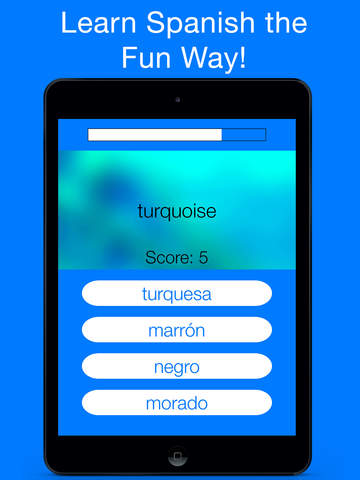 Spanish Games - Learn how to speak flash cards app - náhled
