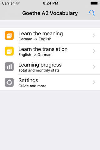 Goethe A2 Vocabulary - náhled