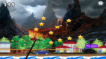 Cool Warrior Big Volcano PRO - Mega Game Jumps screenshot 3