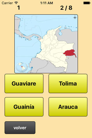 Departamentos de Colombia - náhled