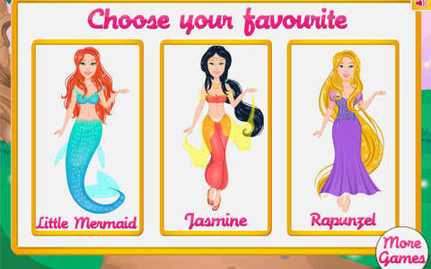 Princess stories dressup game - náhled