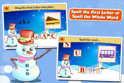 Fun Snowman Adventure Kindergarten Games - náhled
