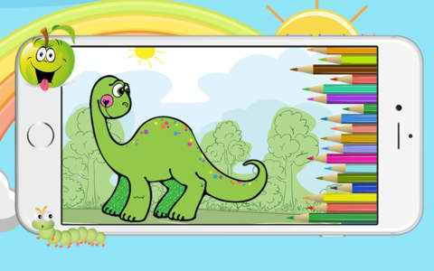 Dino Dinosaur Coloring Book - Cute Drawings Pages  - náhled