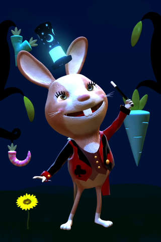 Talking Bunny - Funny Baby White Rabbit (Cartoon V - náhled