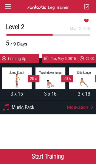 Runtastic Leg Trainer Workouts screenshot 4