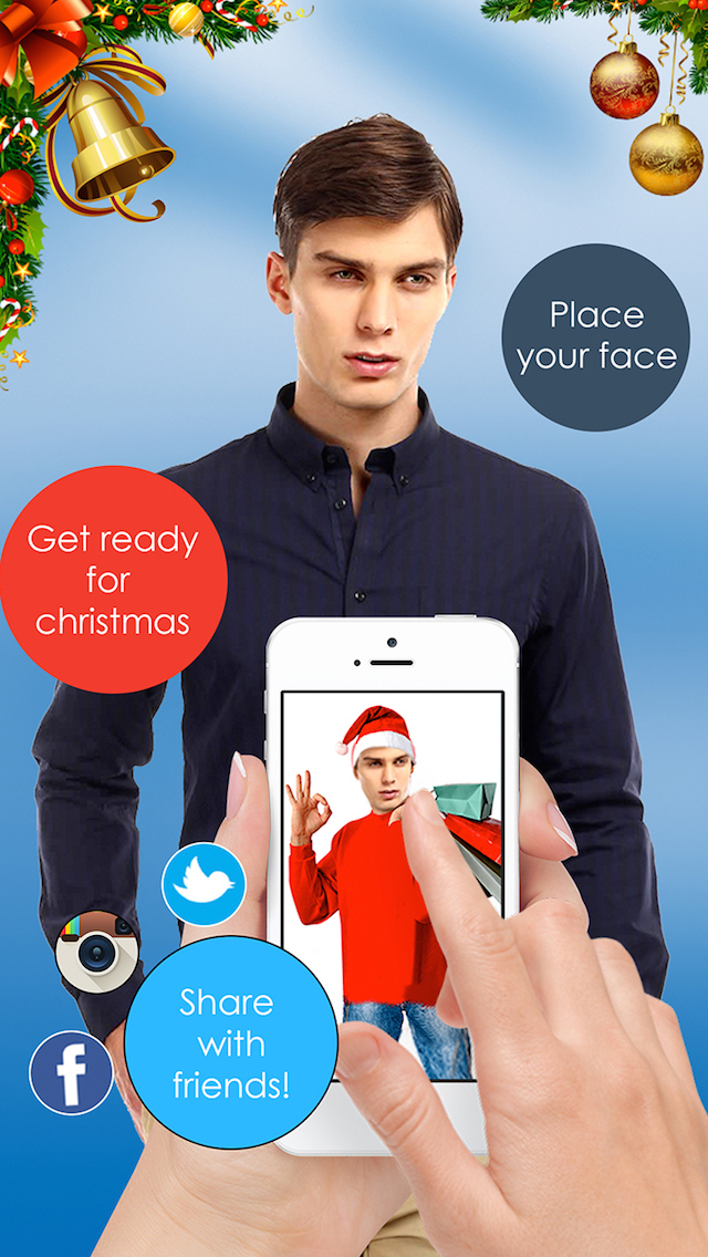 Merry Christmas Funny Photo Booth - Make Santa Claus & ELF Yourself Camera  App | Apps | 148Apps