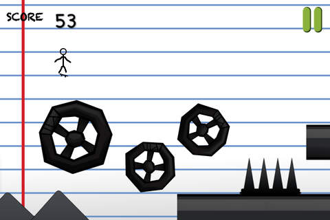 Stick-Man Skate-Board Extreme Trick Pocket Game Fr - náhled
