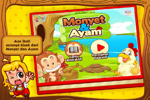 Cerita Anak: Monyet dan Ayam - náhled
