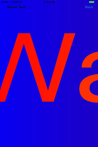 Wave Text - náhled