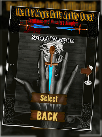 Magic Knife Agility Quest : RPG Creatures and Monsters Hands - Gold screenshot 8