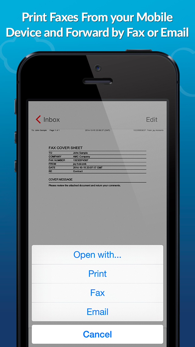 eFax App–Send Fax from iPhone screenshot 4