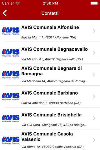 Avis Provinciale Ravenna - náhled