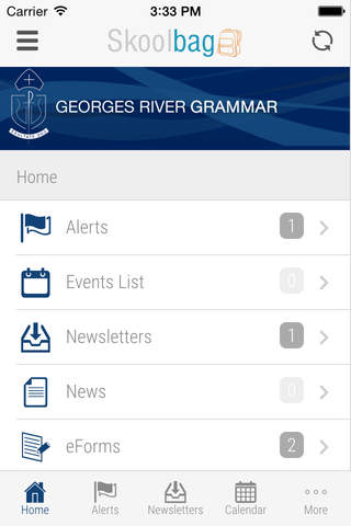 Georges River Grammar - Skoolbag - náhled