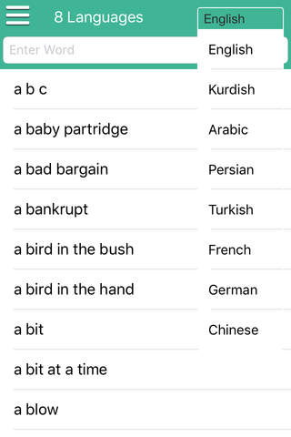 English<>Kurdish (Karzan Dict) - náhled