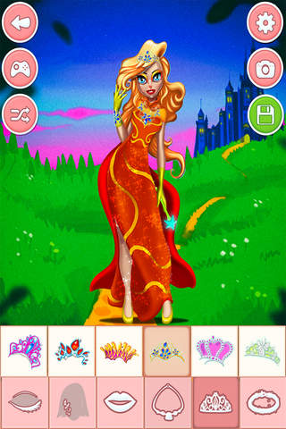 Princess dress-up games - girls make up salon - náhled