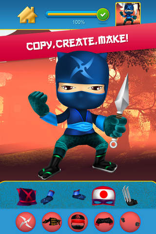 My Mega Power Ninja Hero Design & Copy Crazy Game - náhled