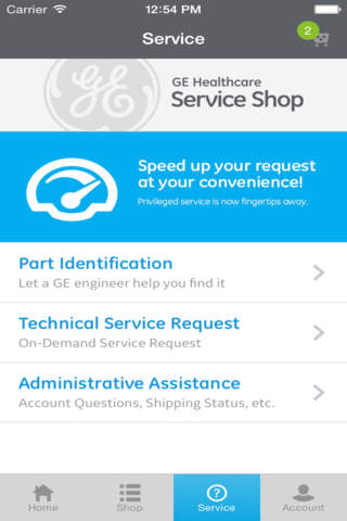 GE Healthcare MyServices - náhled