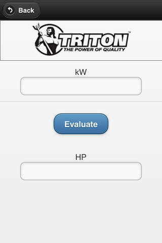 Triton Power kW Calculator - náhled