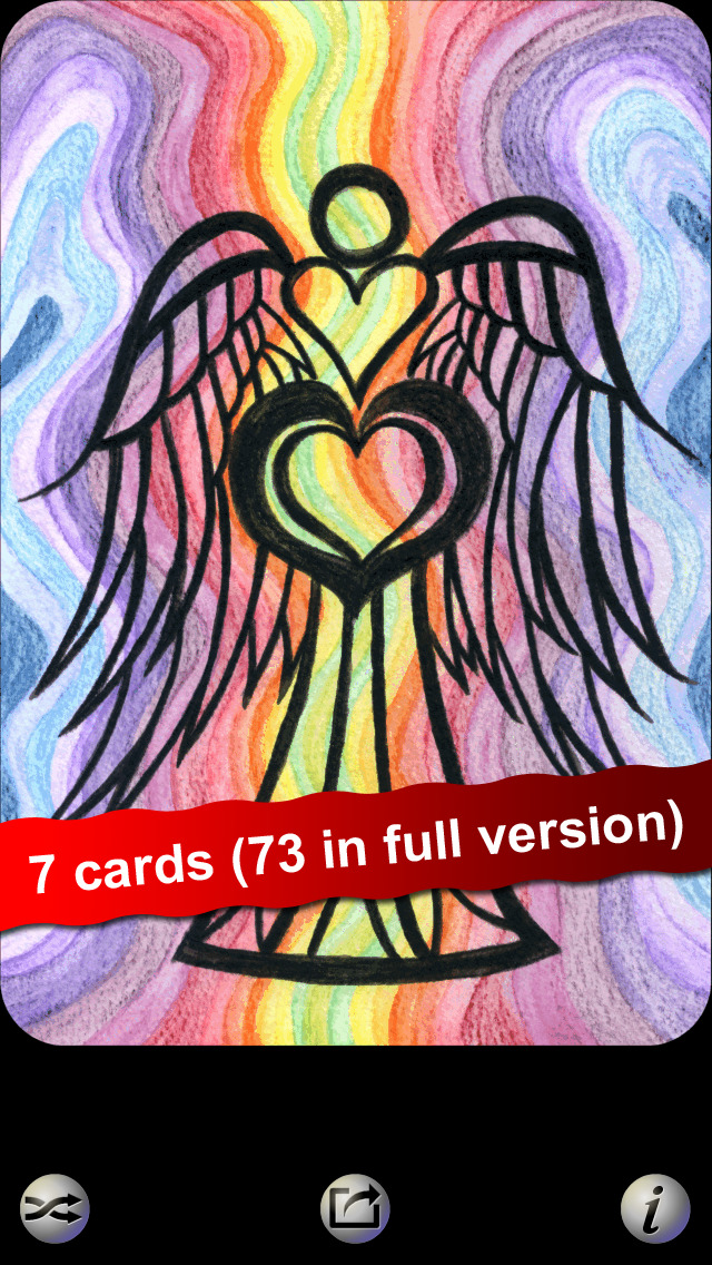 Angel Heart LITE Oracle Cards - Seraphina of Elvenstone screenshot 1