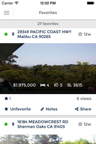 California Real Estate App - náhled
