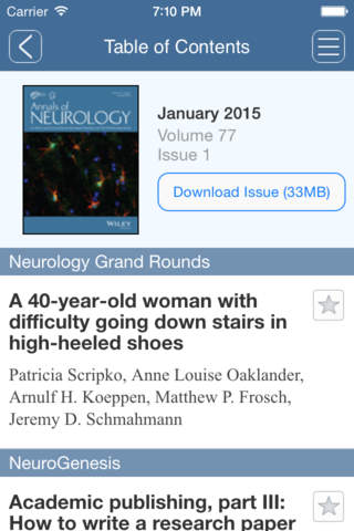 Annals of Neurology - náhled