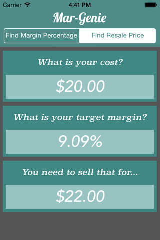 Mar-Genie Margin Calculator - náhled