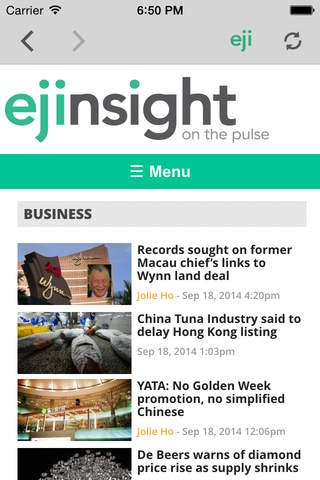 EJ Insight – Hong Kong , Greater China & World New - náhled