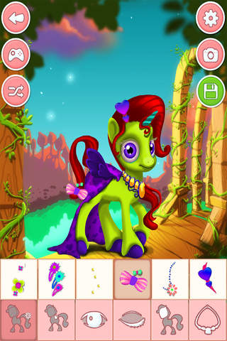Pony & unicorn dressup game - dress up free - náhled