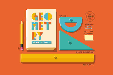 Montessori Geometry -  Recognize and learn shapes - náhled