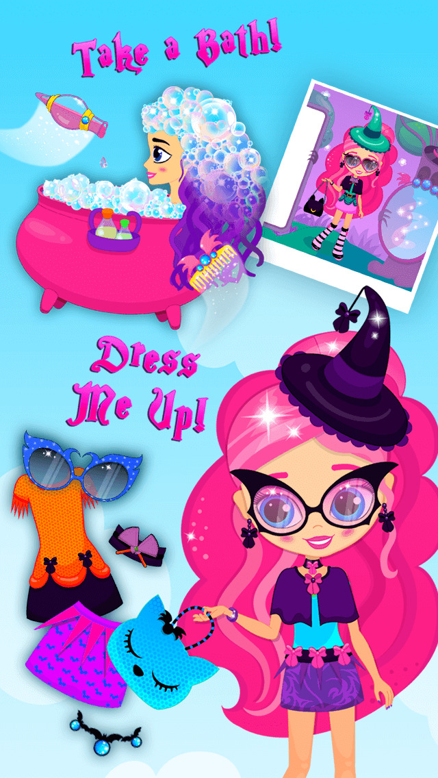 Little Witches Magic Makeover - No Ads screenshot 1