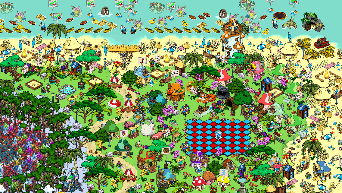 Smurf Village: playing smurf island games 