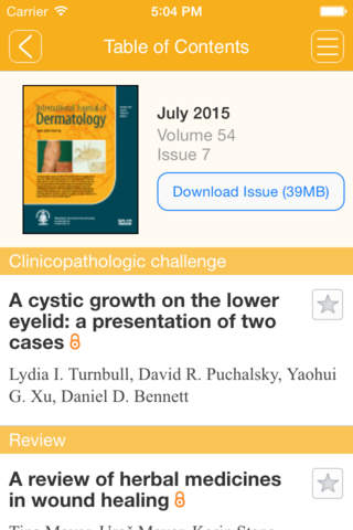 International Journal of Dermatology - náhled