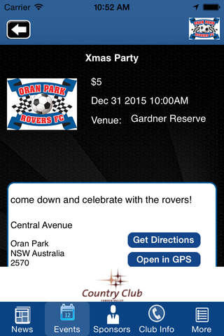 Oran Park Rovers Football Club - náhled