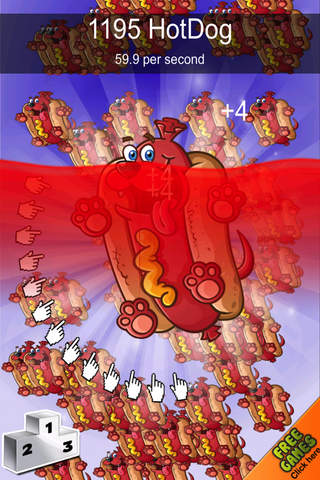 A Cute Funny Hot-Dog Clickers - Tapping Frenzy - náhled