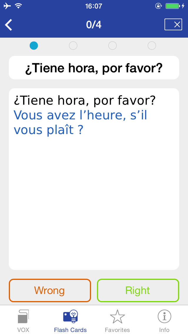 VOX Spanish-French Phrasebook screenshot 4