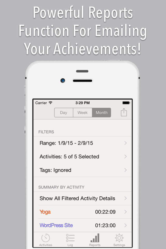 timelogr - time tracking with logs & reports