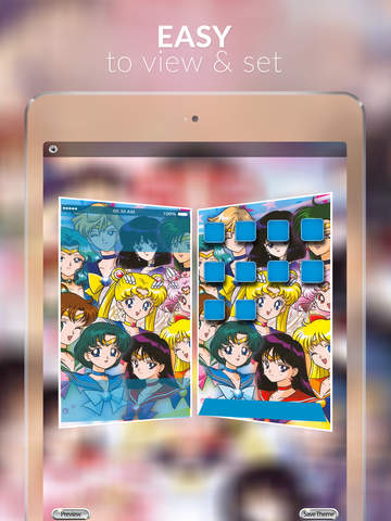 Manga & Anime Gallery - HD Retina Wallpaper Themes and Backgrounds in Sailor Moon Collection Style screenshot 6