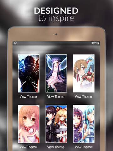 Manga & Anime Gallery : HD Retina Wallpaper Themes and Backgrounds in Sword Art Online Style screenshot 4