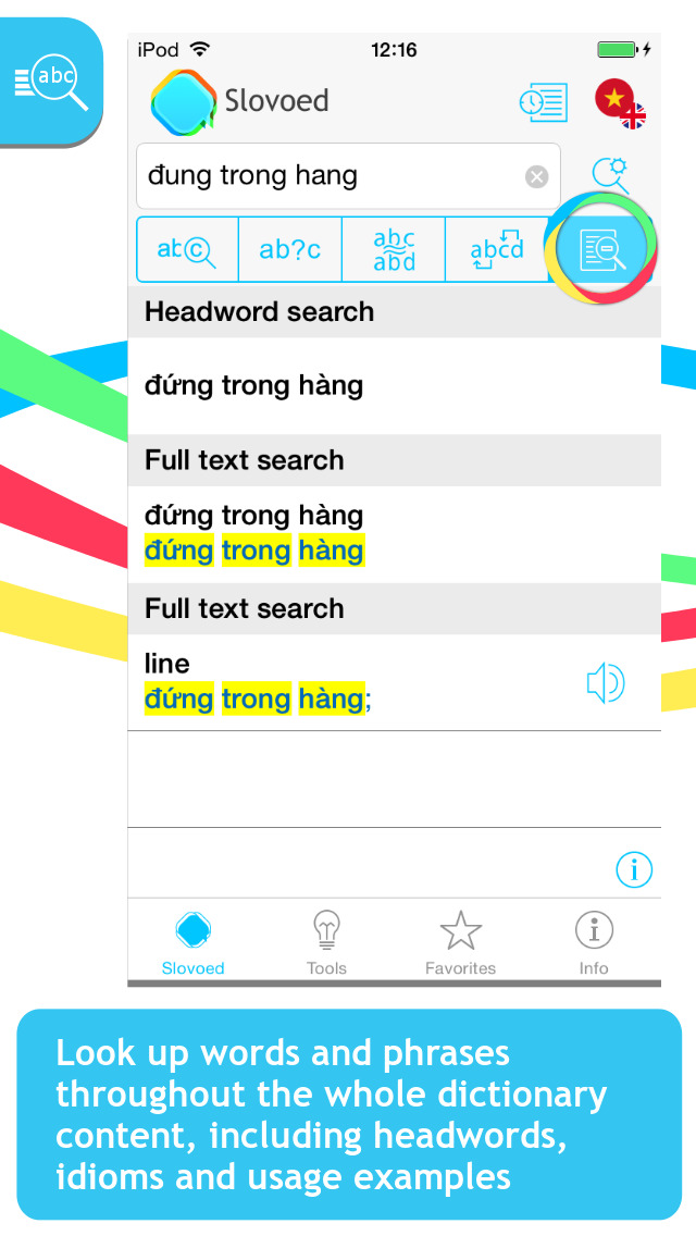 Vietnamese <-> English Slovoed Compact talking dictionary screenshot 2