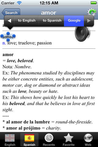 Spanish English best dictionary - Diccionario Ingl - náhled